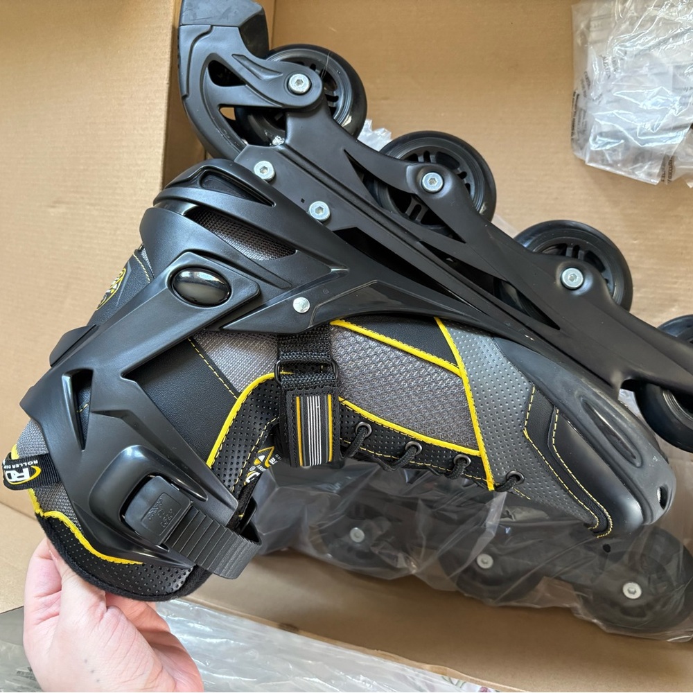 Black and Yellow Inline Skates